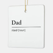 Gepersonaliseerde papa definitie modern eenvoudig keramisch ornament (Links)