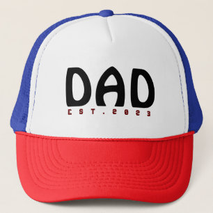 Gepersonaliseerde papa Est 2023 Vaderdag Trucker Pet
