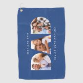 Gepersonaliseerde Papa Foto Golf Handdoek – Custom (Voorkant)