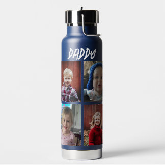 Gepersonaliseerde papa | Kinderfoto's Waterfles