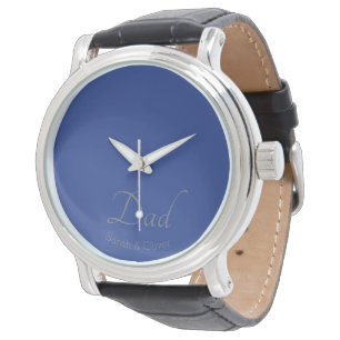 Gepersonaliseerde "papa" met zilveren tekst - Cade Horloge