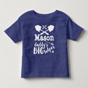Gepersonaliseerde papa's grote helper elke kleur w kinder shirts