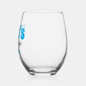 Gepersonaliseerde papa's Sippy Cup Wijnglas Zonder Voet (Links)