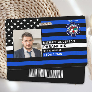 Gepersonaliseerde Paramedische EMS EMT Logo Foto I Badge