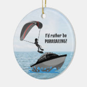 Gepersonaliseerde Parasailing Keramische Ornament (Links)