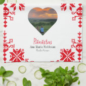 Gepersonaliseerde parasta's theedoek (Gevouwen)