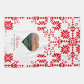 Gepersonaliseerde parasta's theedoek (Horizontaal)