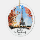 Gepersonaliseerde Paris Ornament, Frankrijk Gift Keramisch Ornament (Links)