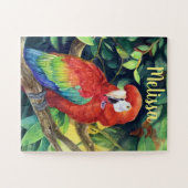 Gepersonaliseerde Parrot Puzzle Legpuzzel (Horizontaal)