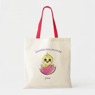 Gepersonaliseerde Pasen Chick Ei Hunt Chick Tote Bag
