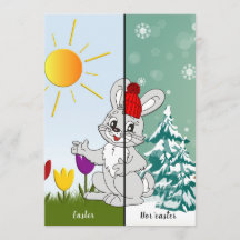 Gepersonaliseerde Pasen Nor'easter kaart