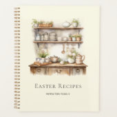 Gepersonaliseerde Pasen-recepten in Beige Planner (Voorkant)