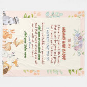 Gepersonaliseerde Pasgeboren Deken met Naam Gift (Voorkant (Horizontaal))