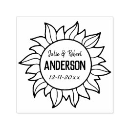 Gepersonaliseerde Passen getrouwd Trouwdatum Zonne Zelfinktende Stempel