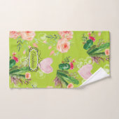 Gepersonaliseerde pastel cactus bad handdoek (Handdoek)