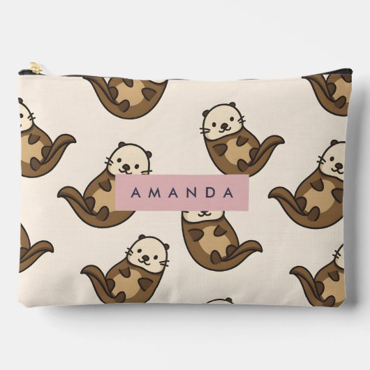 Gepersonaliseerde pastel Charming Cat Pattern Etui (Voorkant)