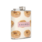 Gepersonaliseerde Pastel Donut Sprinkle Pattern Heupfles (Rechts)
