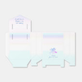 Gepersonaliseerde pastel eenhoorn | Dank u Bedankdoosjes (Uitgevouwen)