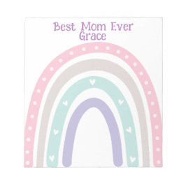 Gepersonaliseerde Pastel Rainbow Boho terug naar s Notitieblok