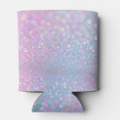 Gepersonaliseerde pastel roze glitter koeler | Mon (Achterkant)