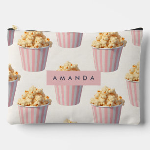 Gepersonaliseerde pastel roze popcorn emmer etui