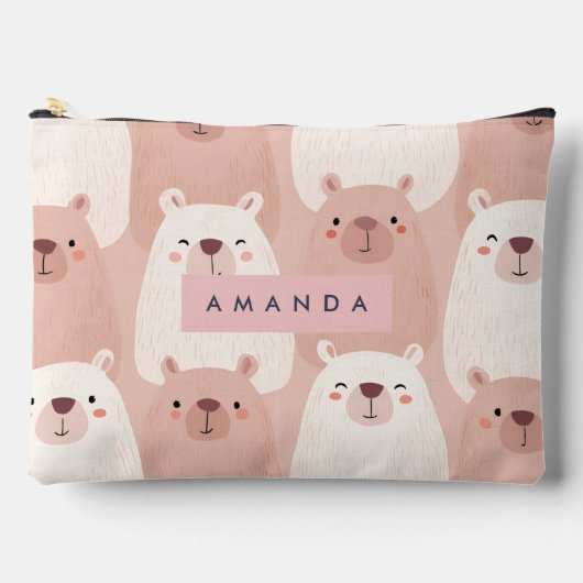 Gepersonaliseerde pastel Schattig Capybara Etui (Voorkant)