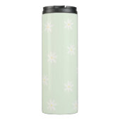 Gepersonaliseerde Pasteldaisy Thermal Tumbler Thermosbeker (Achterkant)