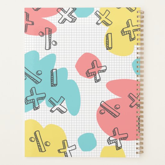 Gepersonaliseerde pasteldoedel planner (Achterkant)