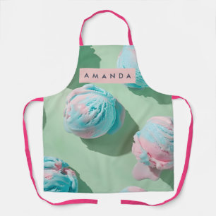 Gepersonaliseerde Pastelkleurige Katoensuiker Droo Schort