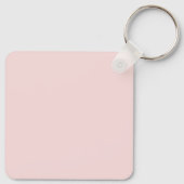 Gepersonaliseerde Pastelroze telefoonhoes met hond Sleutelhanger (Achterkant)