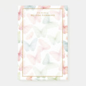 🦋 Gepersonaliseerde pastelvlinder Post-it® Notes (Voorkant)