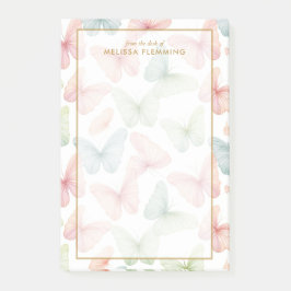 🦋 Gepersonaliseerde pastelvlinder Post-it® Notes