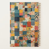 Gepersonaliseerde Patchwork Quilt Print Planner (Achterkant)