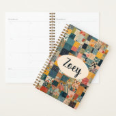 Gepersonaliseerde Patchwork Quilt Print Planner (Display)