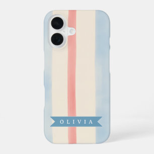 Gepersonaliseerde Patriotische Gedenkdag 4 juli iPhone 16 Hoesje