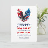 Gepersonaliseerde Patriottische Amerika Bold Eagle Kaart (Staand voorkant)