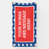 Gepersonaliseerde patriottische banner (Verticaal)
