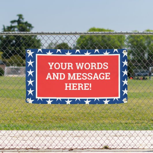 Gepersonaliseerde patriottische banner (Insitu)