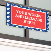 Gepersonaliseerde patriottische banner (Buitenkant Gebouw)