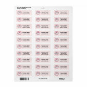 Gepersonaliseerde patriottische boodschap Adreseti Etiket (Full Sheet)
