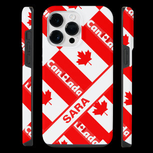 Gepersonaliseerde Patriottische vlag van Canada iPhone 14 Pro Max Hoesje