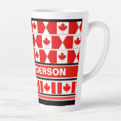 Gepersonaliseerde Patriottische vlag van Canada Latte Mok (Rechts)
