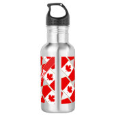 Gepersonaliseerde Patriottische vlag van Canada Waterfles (Achterkant)