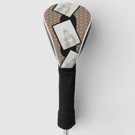 Gepersonaliseerde Pattern Golf Head Hoesje met Fot Golfheadcover (Voorkant)