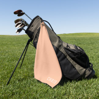 Gepersonaliseerde Peach Fuzz golfhanddoek