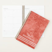 Gepersonaliseerde Peachy Geagatizeerde Marbling Pl Planner (Display)