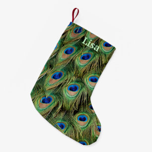 Gepersonaliseerde Peacock Christmas Stocking Kleine Kerstsok