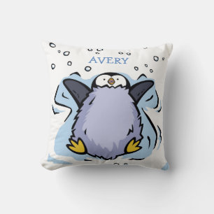 Gepersonaliseerde Penguin Chick Angel Kussen
