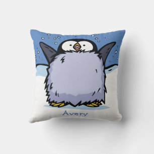 Gepersonaliseerde Penguin Chick Close Up Kussen