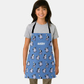 Gepersonaliseerde Penguin Chick Pattern Schort (Insitu)